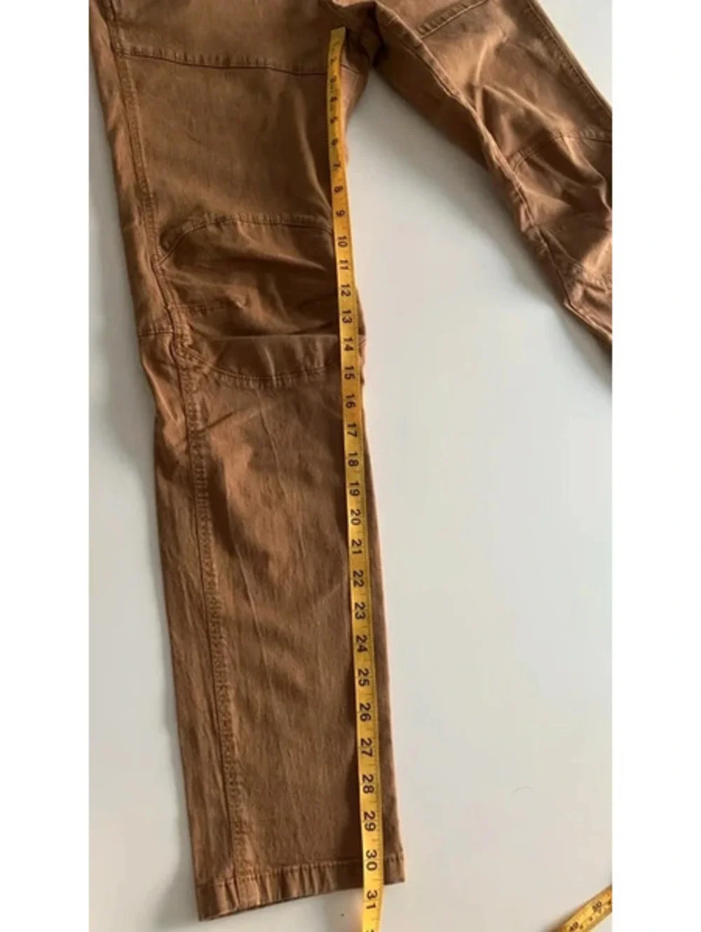 Stone Men's Skinny Fit Stretchy Beige Pants Size 36